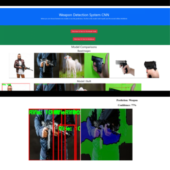 Weapon Detection System Using CNN FLask Web app