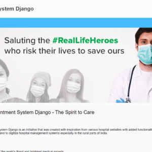 Doctors Appointment System Django Project with source code