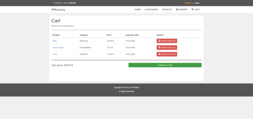 Online Medical Shop Project in Spring boot, JPA and MySQL - Image 5