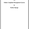 Online Complaint Management System in Python Django Project Report