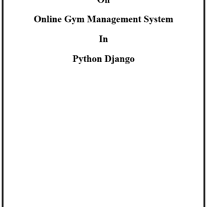 1 Gym Management System Python Django Project Report