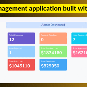 Online Loan management system project in Python Django