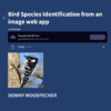 Image-Based Bird Species Identification Using Machine Learning