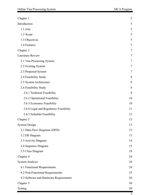 Online Visa Processing Java and MySQL Project Report - Image 3