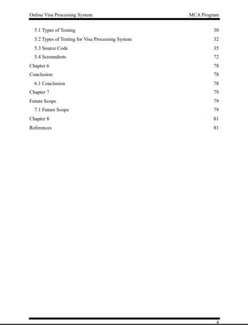 Online Visa Processing Java and MySQL Project Report - Image 4