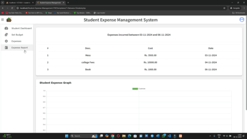 Online Student Expense Management System PHP Project - Image 7