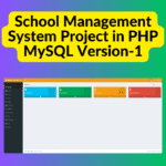 School Management System Project in PHP MySQL Version-1