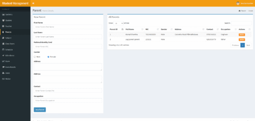 School Management System Project in PHP MySQL Version-1
