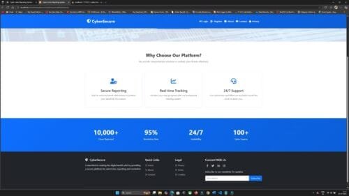 Online Cybercrime Reporting System PHP MySQL - Image 2