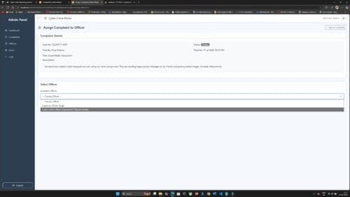 Online Cybercrime Reporting System PHP MySQL - Image 3