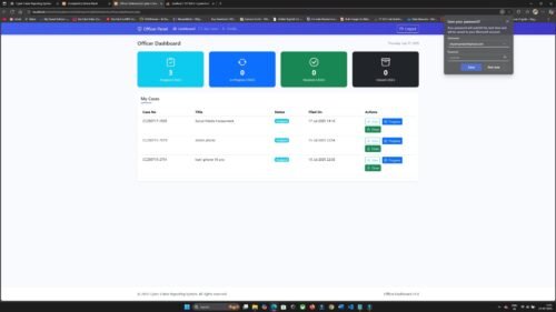 Online Cybercrime Reporting System using PHP and MySQL