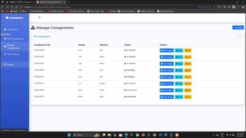 Courier Management System in PHP & MySQL - Image 14