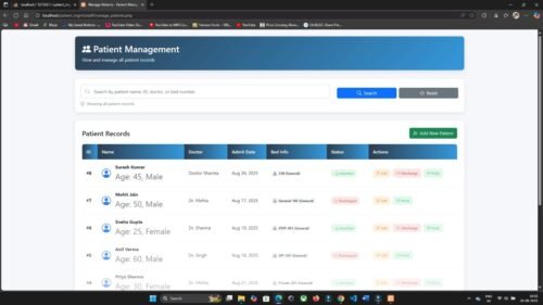Online Hospital Patient Management System in PHP MySQL - Image 4