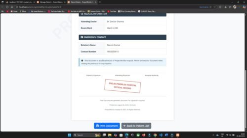 Online Hospital Patient Management System in PHP MySQL - Image 9