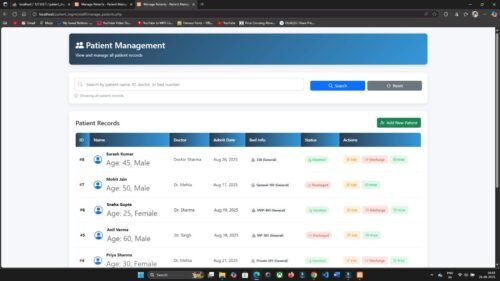 Online Hospital Patient Management System in PHP MySQL - Image 11