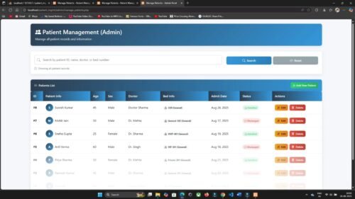 Online Hospital Patient Management System in PHP MySQL - Image 15