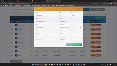 Online Hospital Patient Management System in PHP MySQL - Image 17