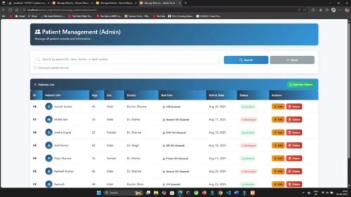 Online Hospital Patient Management System in PHP MySQL - Image 19