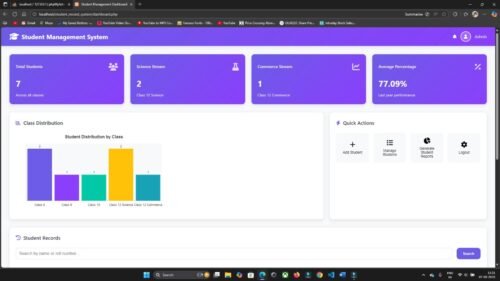 Student Record Managment System in PHP & MySQL - Image 7
