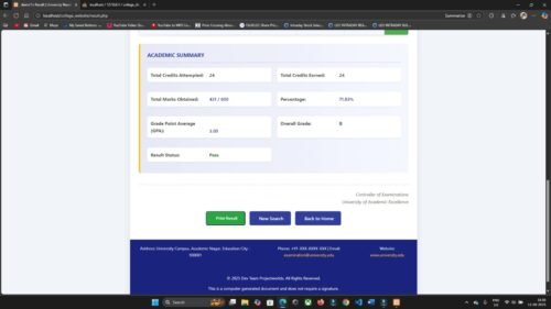 College Result Management System in PHP & MySQL - Image 2