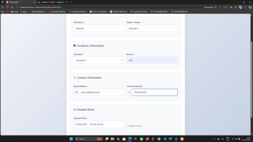 College Result Management System in PHP & MySQL - Image 8