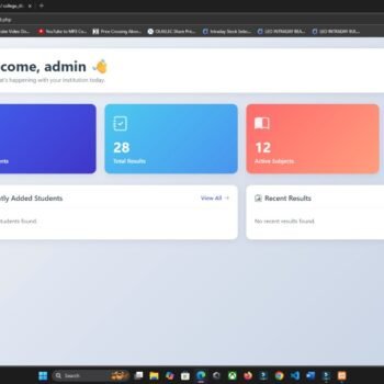 College Result Management System in PHP & MySQL
