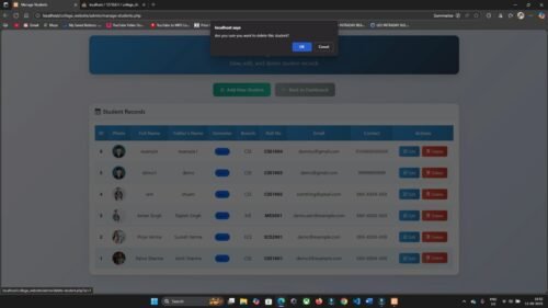 College Result Management System in PHP & MySQL - Image 13