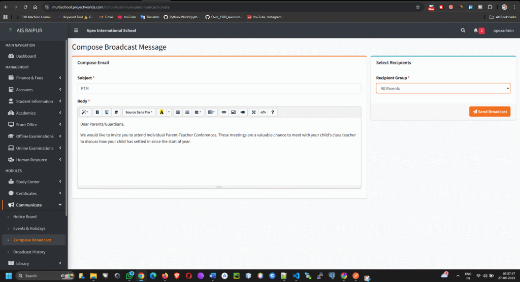 Multi-School ERP SaaS Script – Complete Source Code + Mobile App V2.0 ...