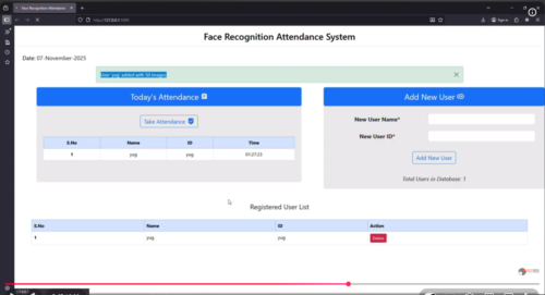 Facial Recognition Attendance System Using Python & Flask Facial Recognition Attendance System Using Python & Flask