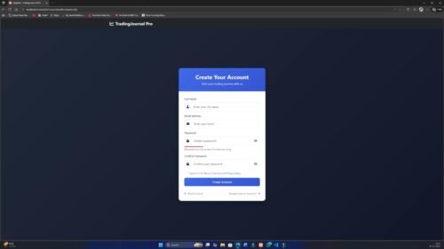 Trading Journal & Trade Analyzer System PHP MySQL